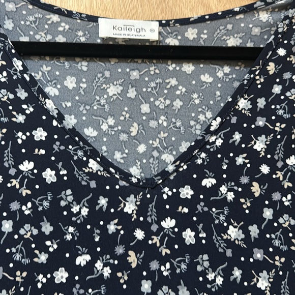 Navy blue floral Dress - Picture 5 of 7